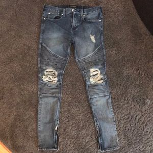 PacSun men’s ripped moto skinny jeans - size 30x30